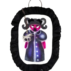 spooky girl - airbrushed plushie key ring