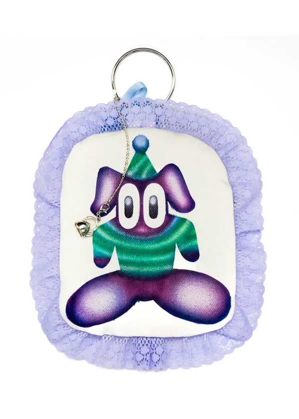freaky little - airbrushed plushie key ring